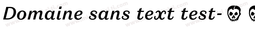 Domaine sans text test字体转换